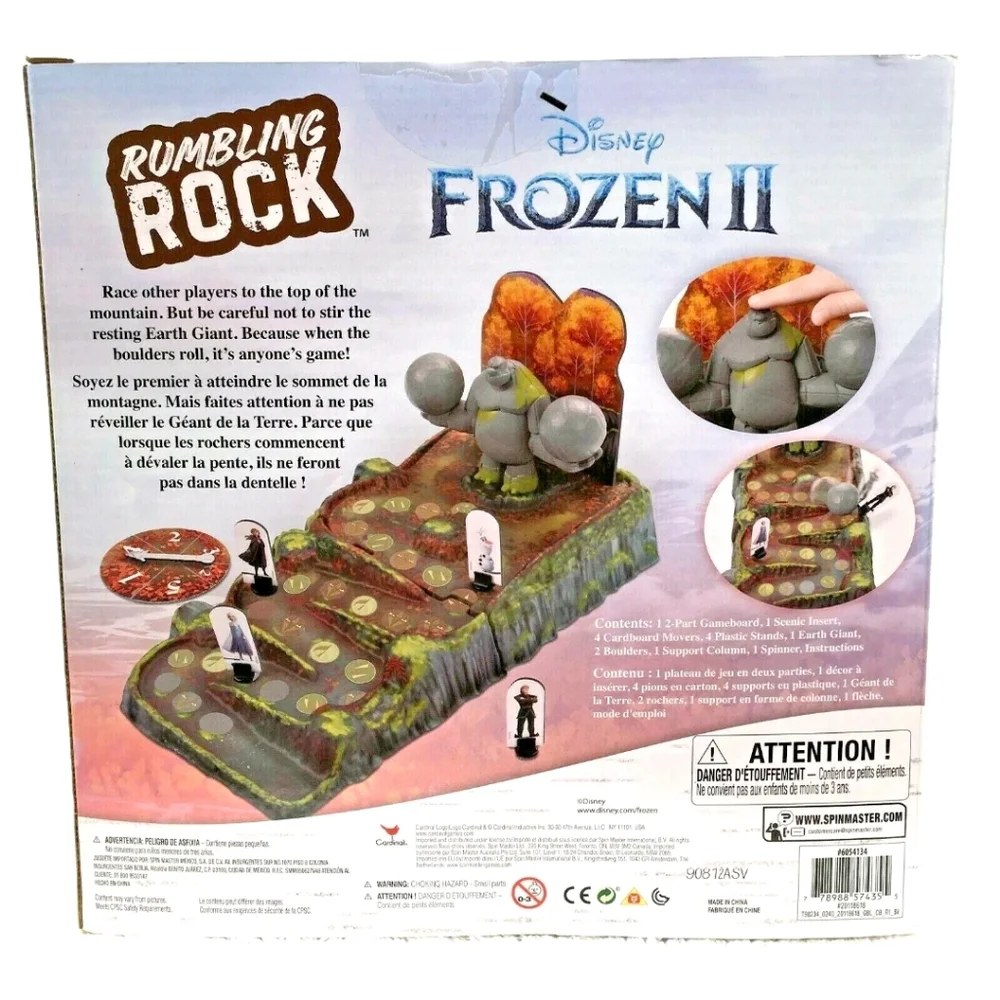 Disney Frozen Rumbling Rock Game, 3D Puzzle and Frosted Fishing Game Lot of 3